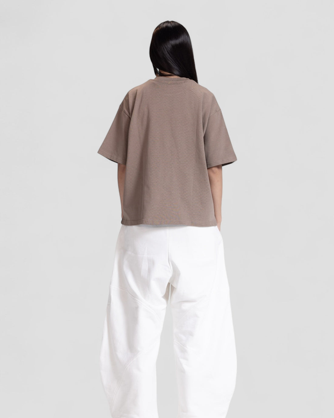 The Perfect Blank Brown Boxy Tshirt V1