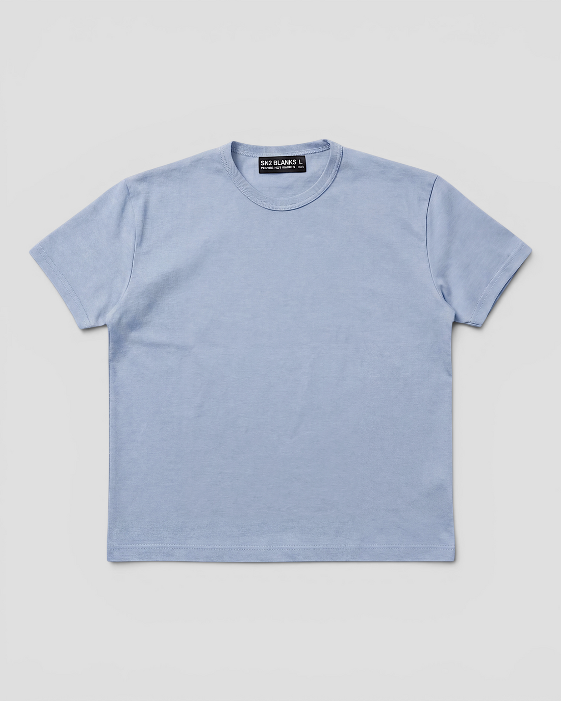 Luis Regular Blank Ice Blue Tee V2