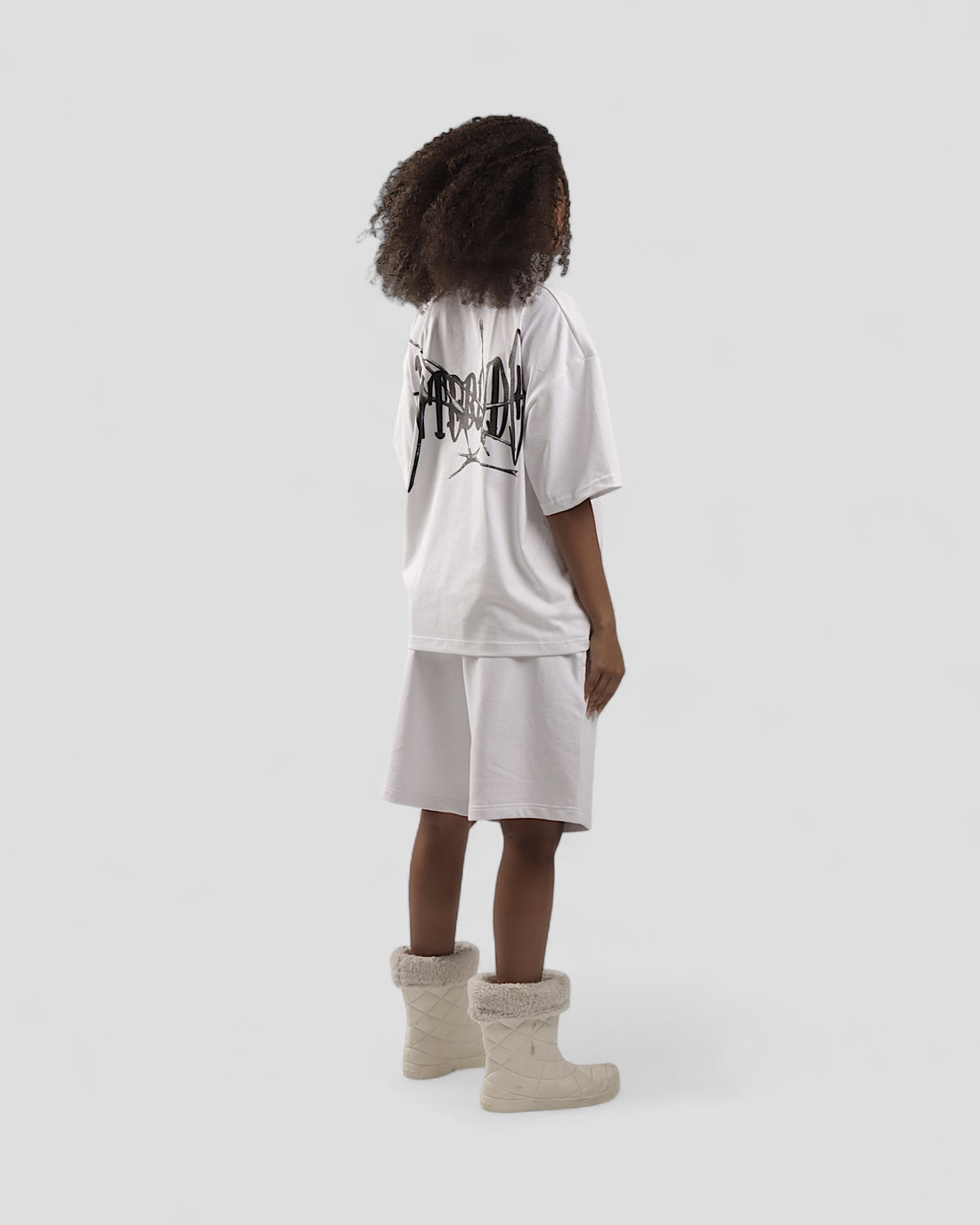 INTERLUDE WHITE BOXY TEE
