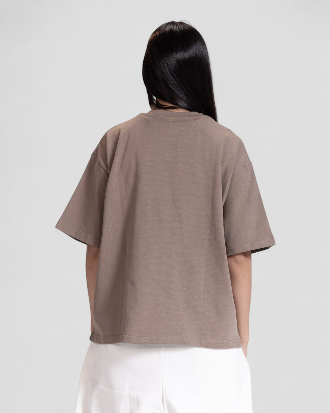 The Perfect Blank Brown Boxy Tshirt V1