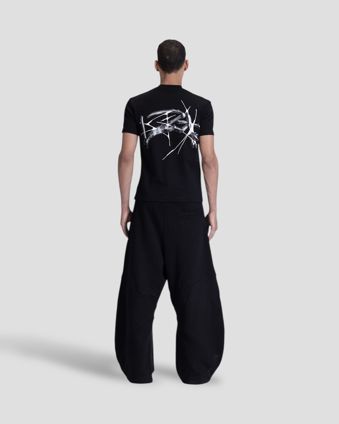 DEMENTE BLACK SPIKED REGULAR TEE
