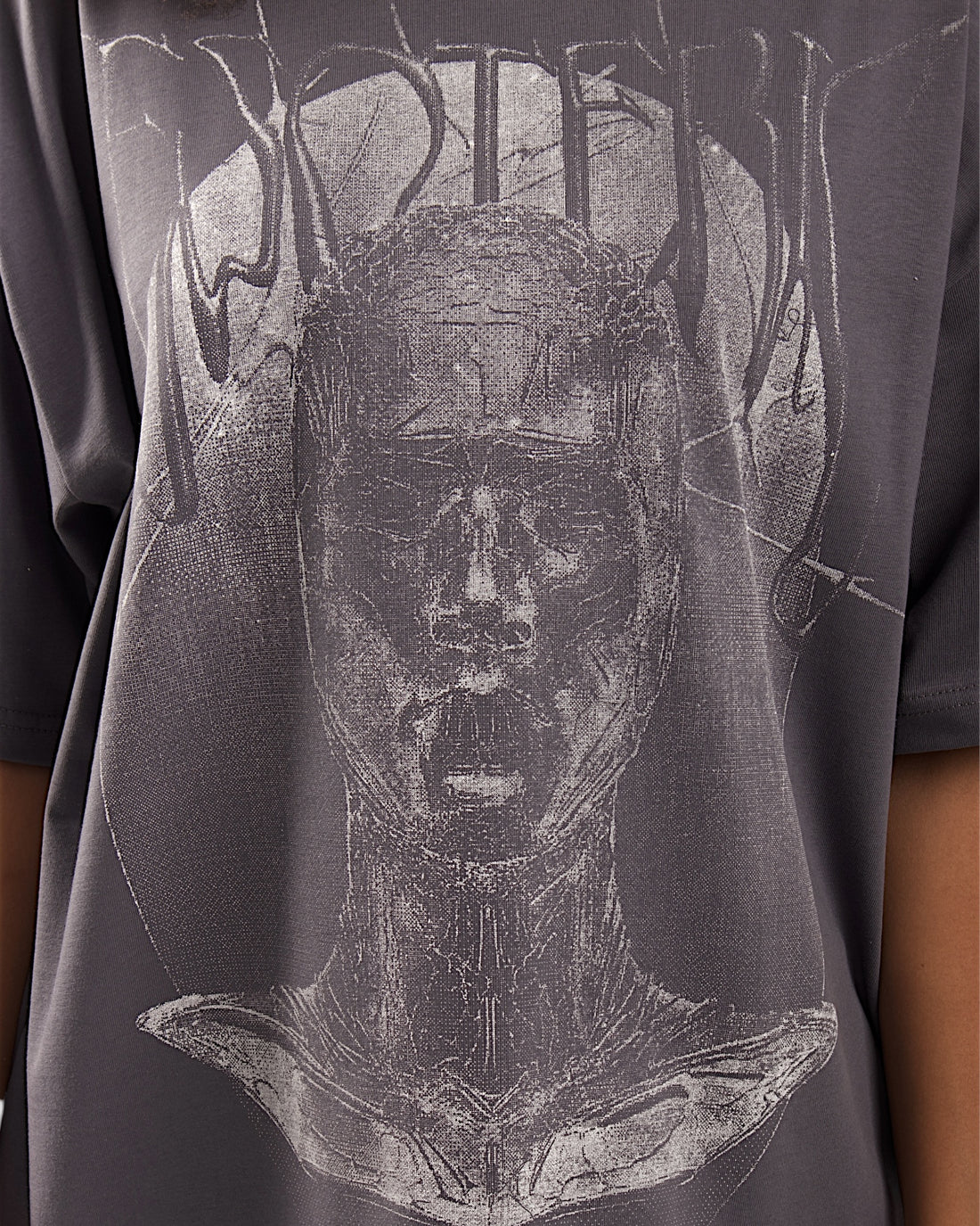 ESOTERIC GREY BOXY TEE