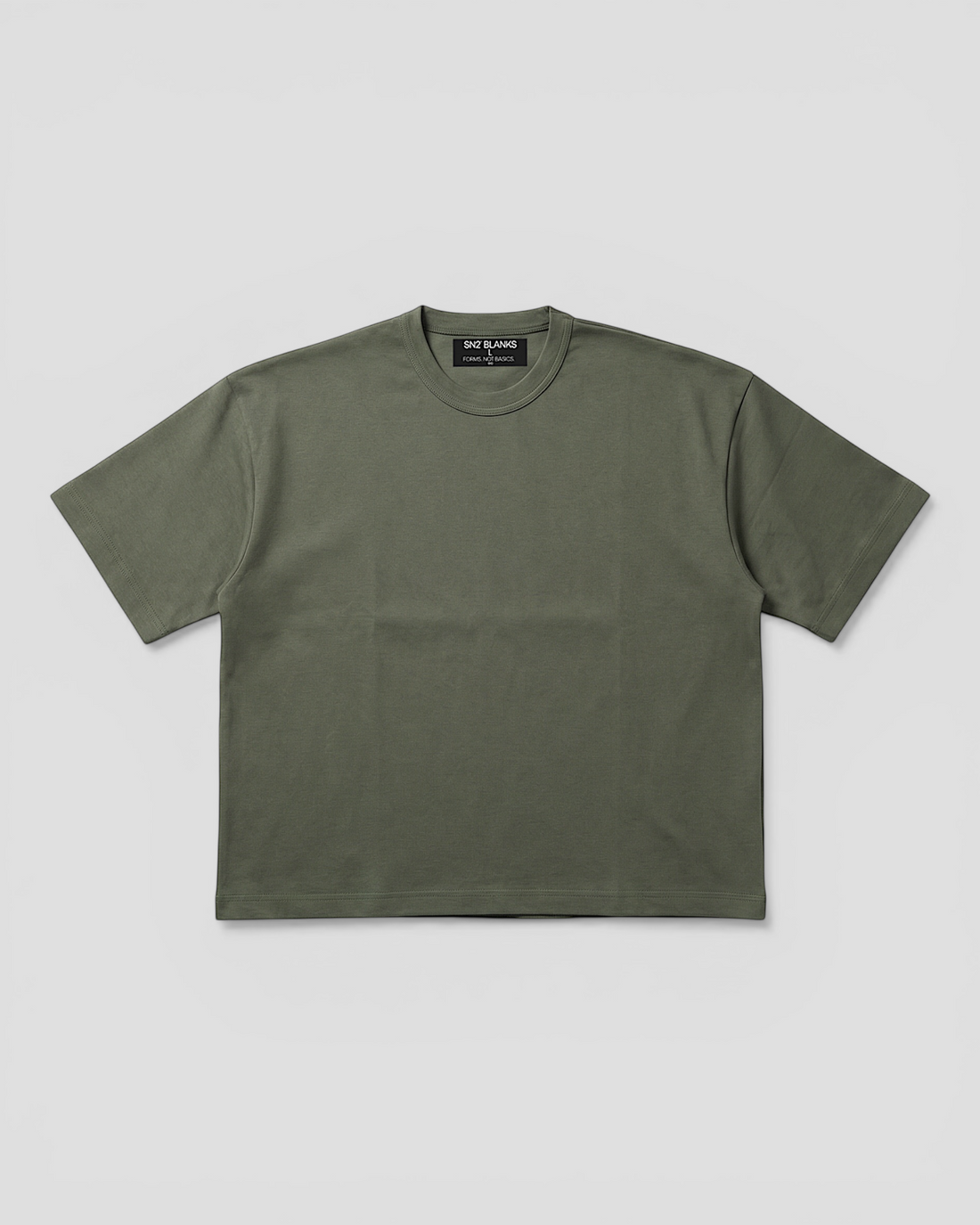 Norte Oversized Blank Olive Tee V2