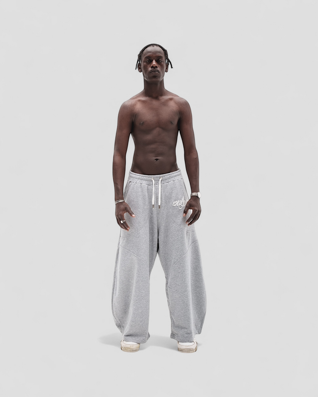 DEMENTE LIGHT GREY SWEATPANTS (PREORDER)