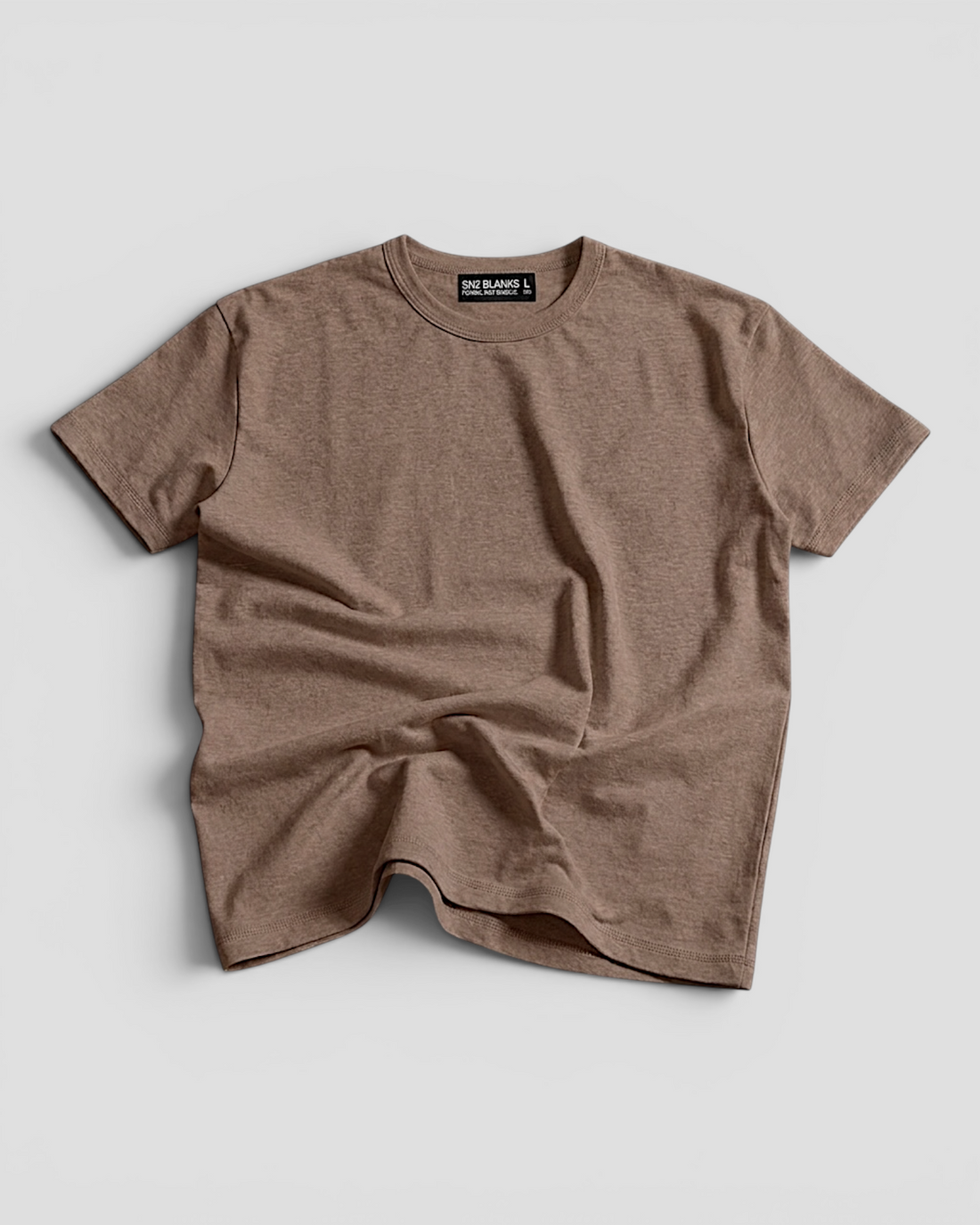Luis Regular Blank Chestnut Brown Tee V2