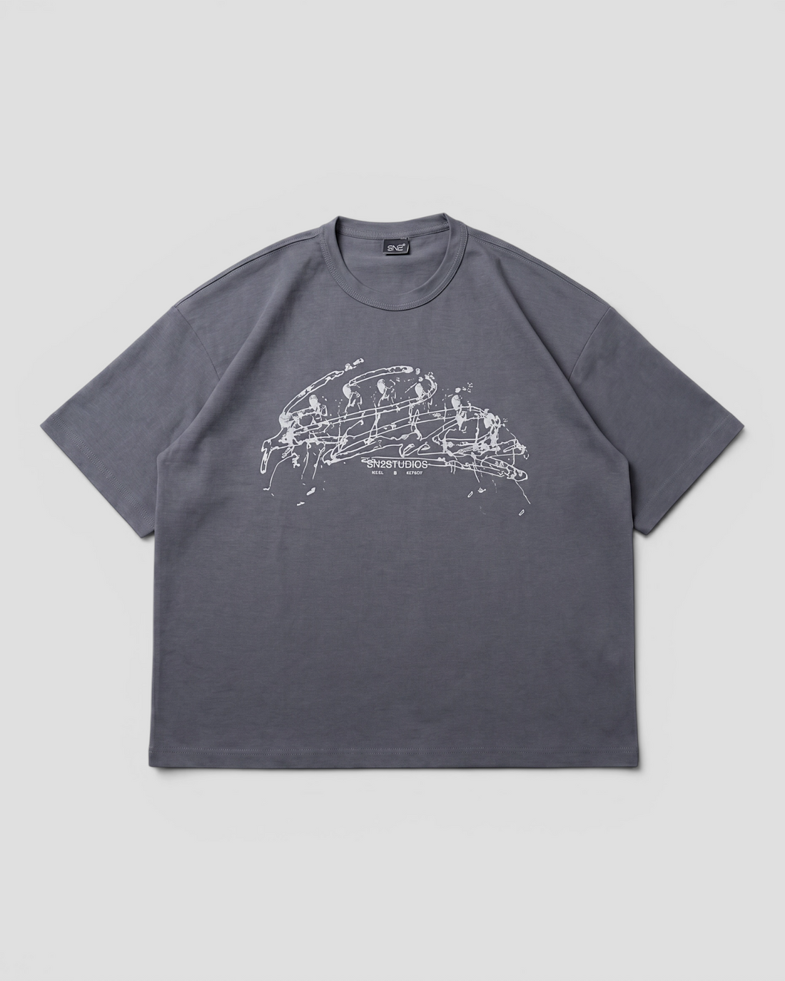VISCOSO GREY OVERSIZED TEE