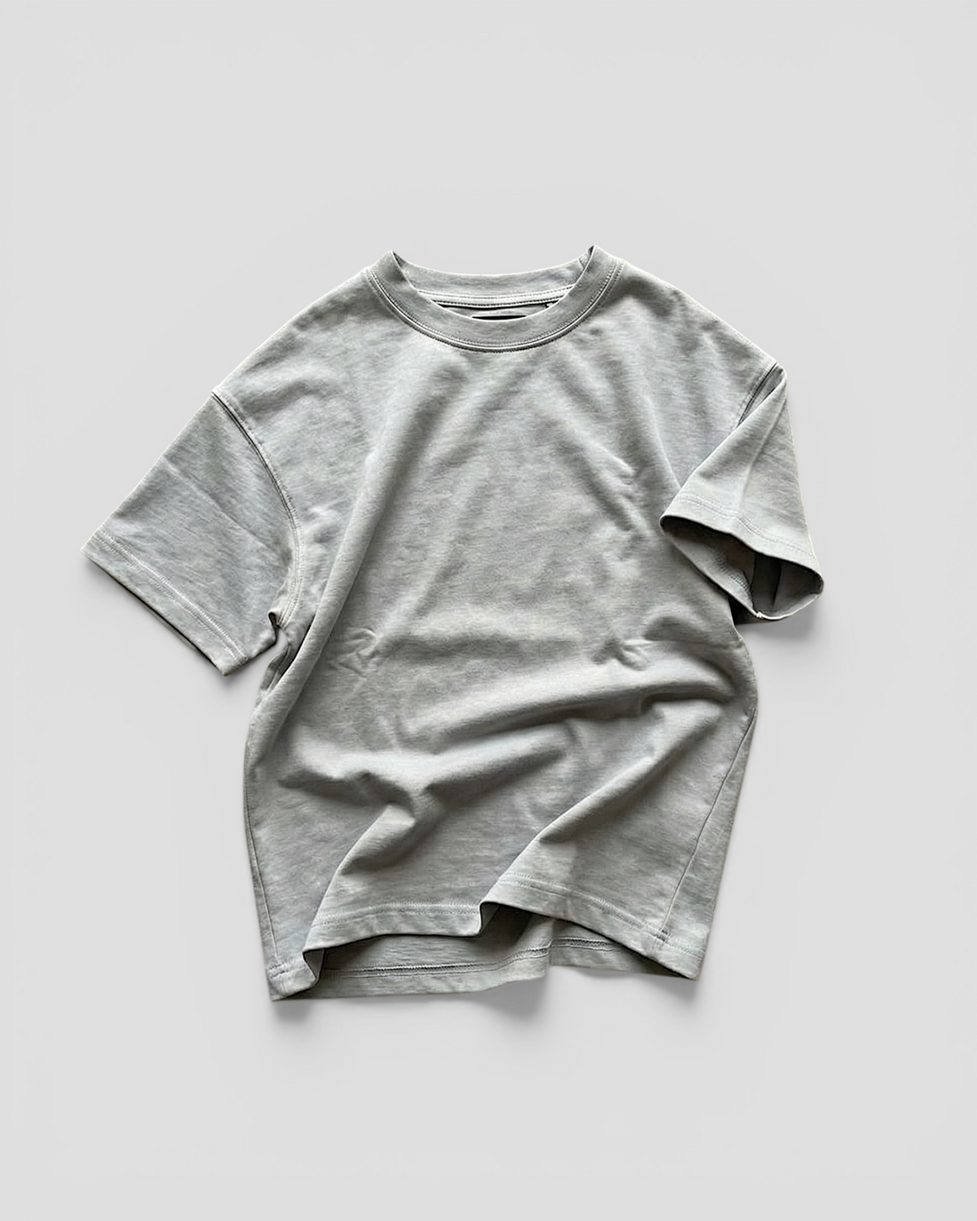 Norte Oversized Blank Light Grey Tee V2