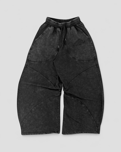 【mnem】Stone Stud Sweatpants West Studded Sweatpants - Grey | mnml | shop now