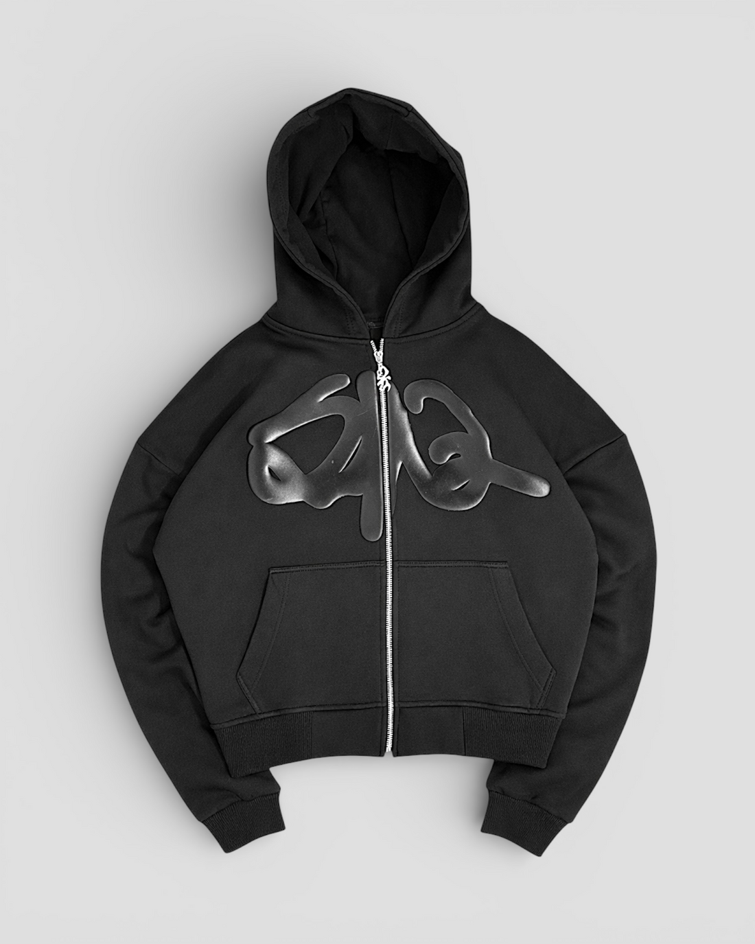 DEMENTE FORMER BLACK ON BLACK ZIPUP JACKET