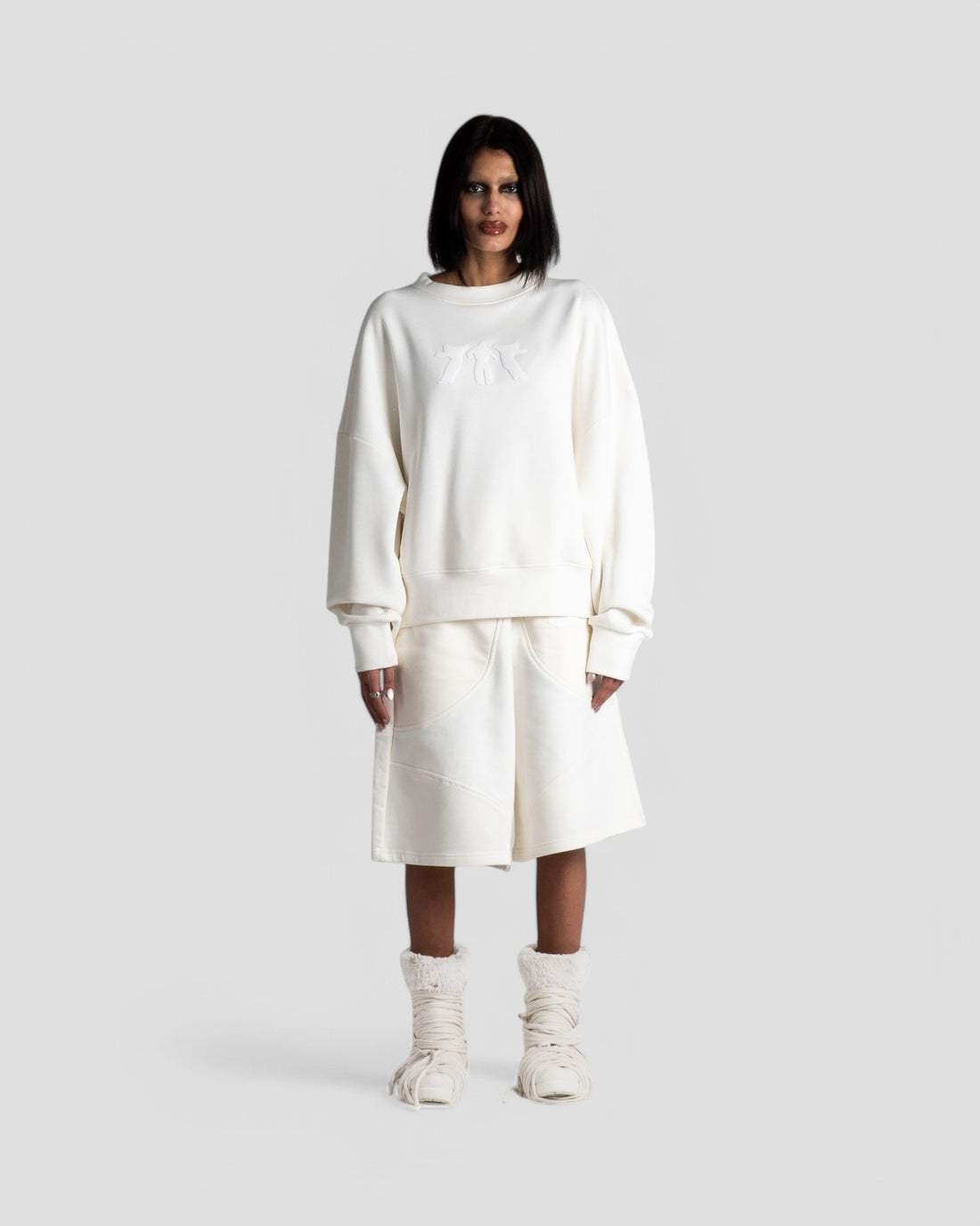 DEMENTE OFFWHITE CREWNECK