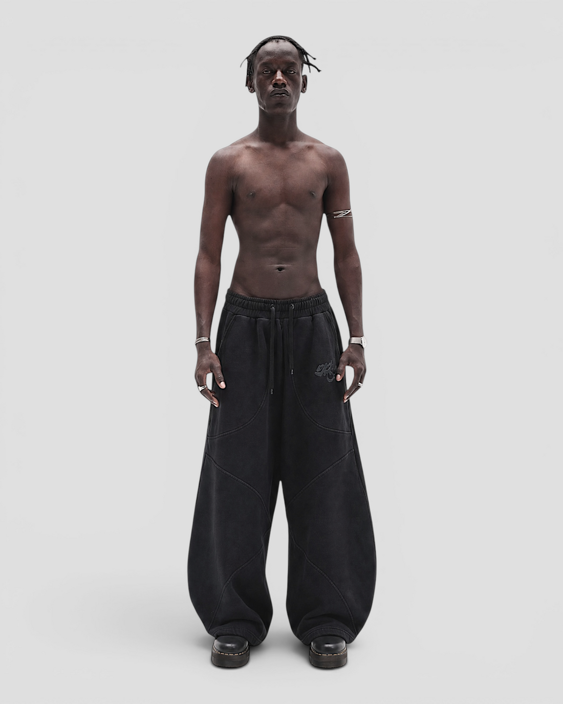 DEMENTE BLACK SWEATPANTS