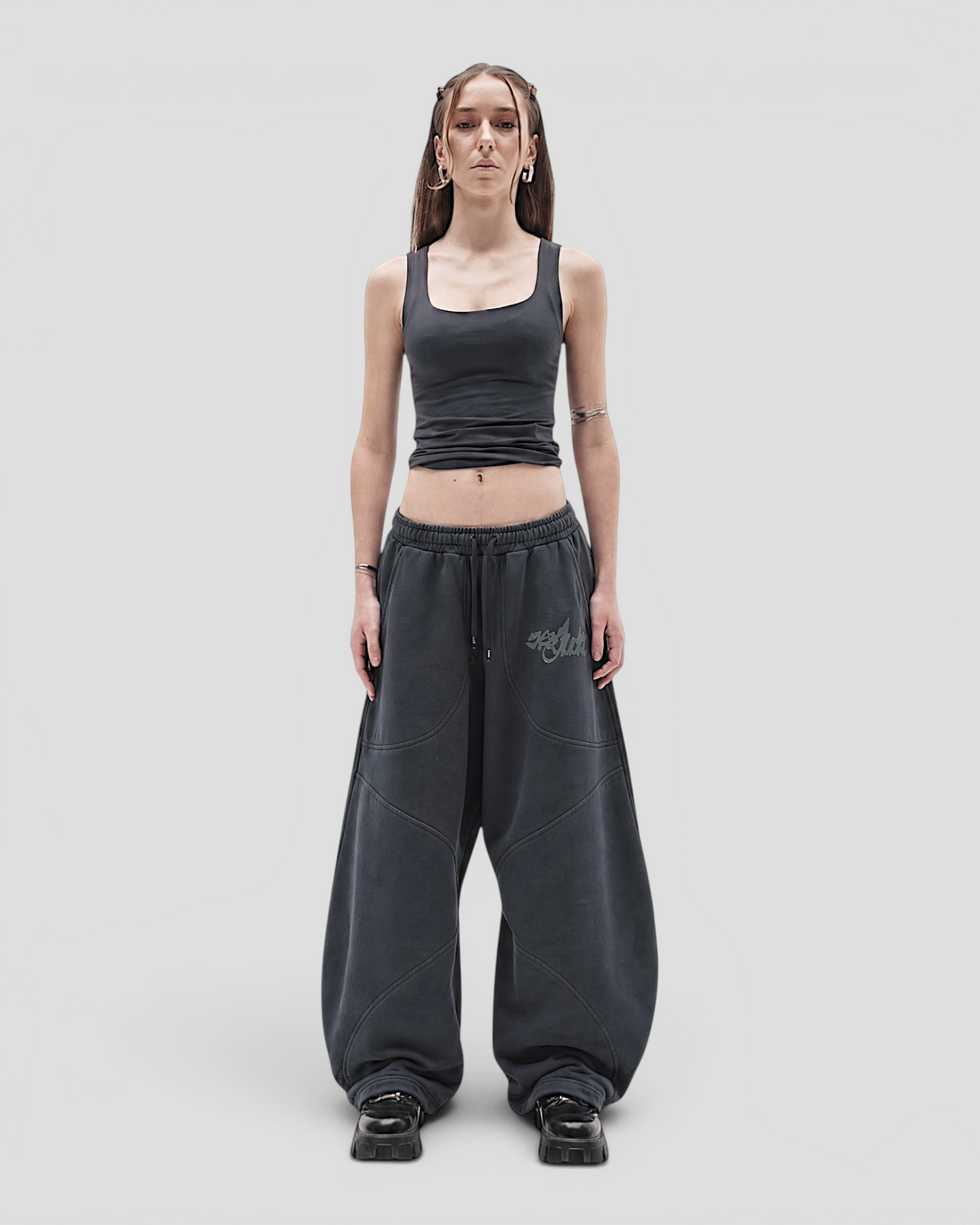 DEMENTE DARK GREY SWEATPANTS