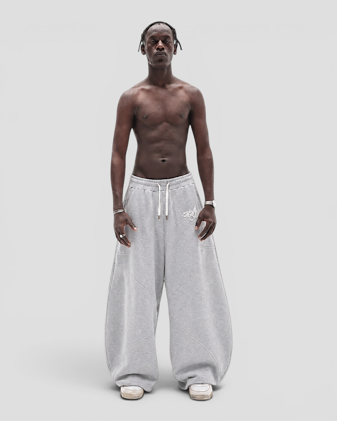 DEMENTE LIGHT GREY SWEATPANTS