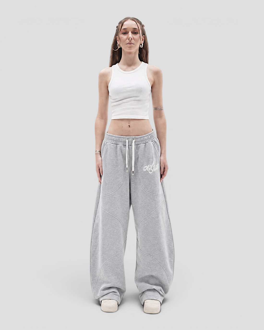 DEMENTE LIGHT GREY SWEATPANTS