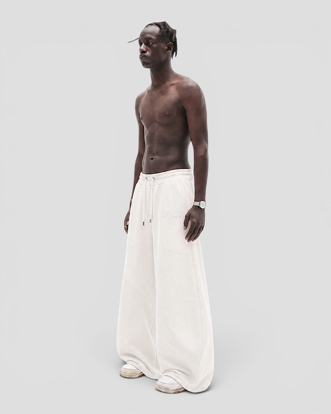 DEMENTE WHITE SWEATPANTS