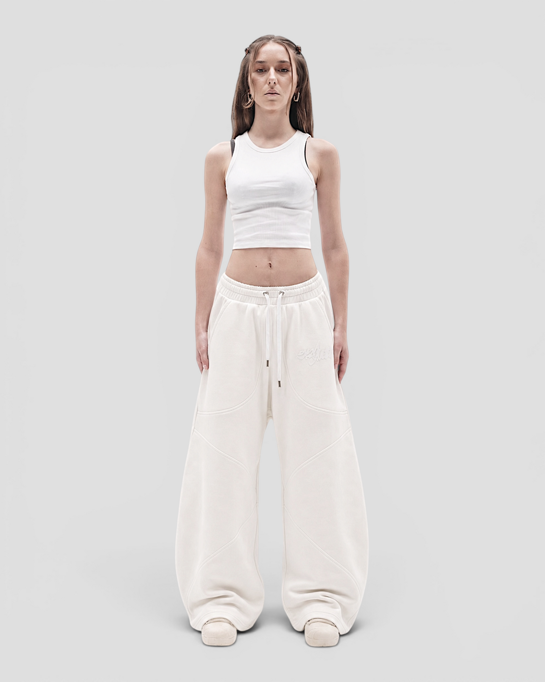 DEMENTE WHITE SWEATPANTS