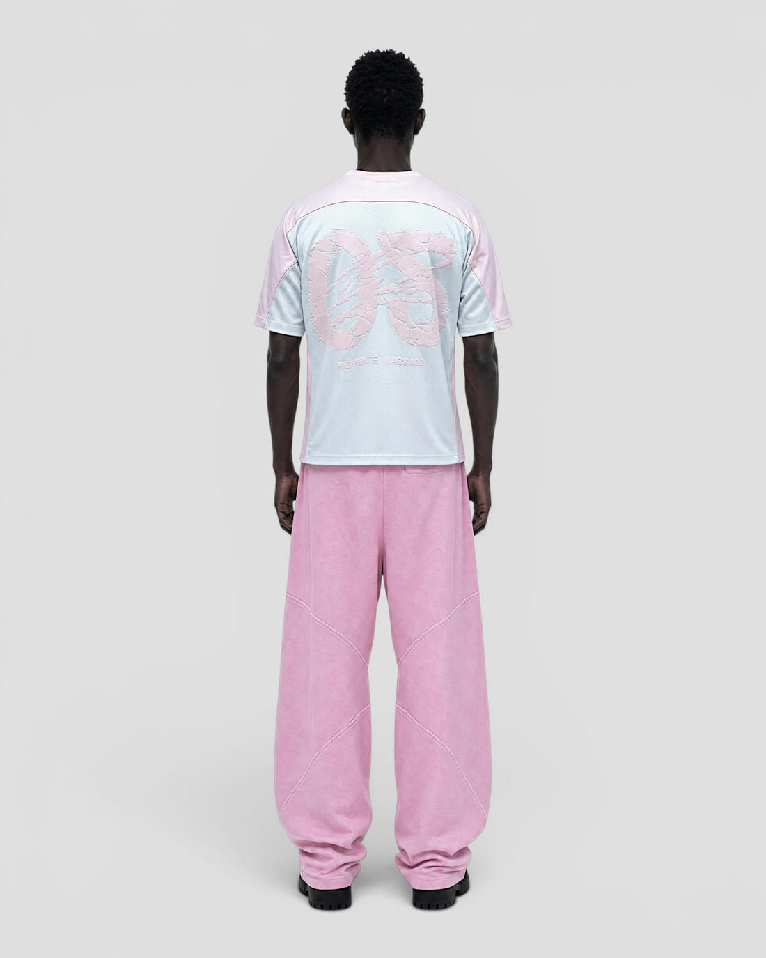 DEMENTE NUMERAL PINK AND WHITE JERSEY