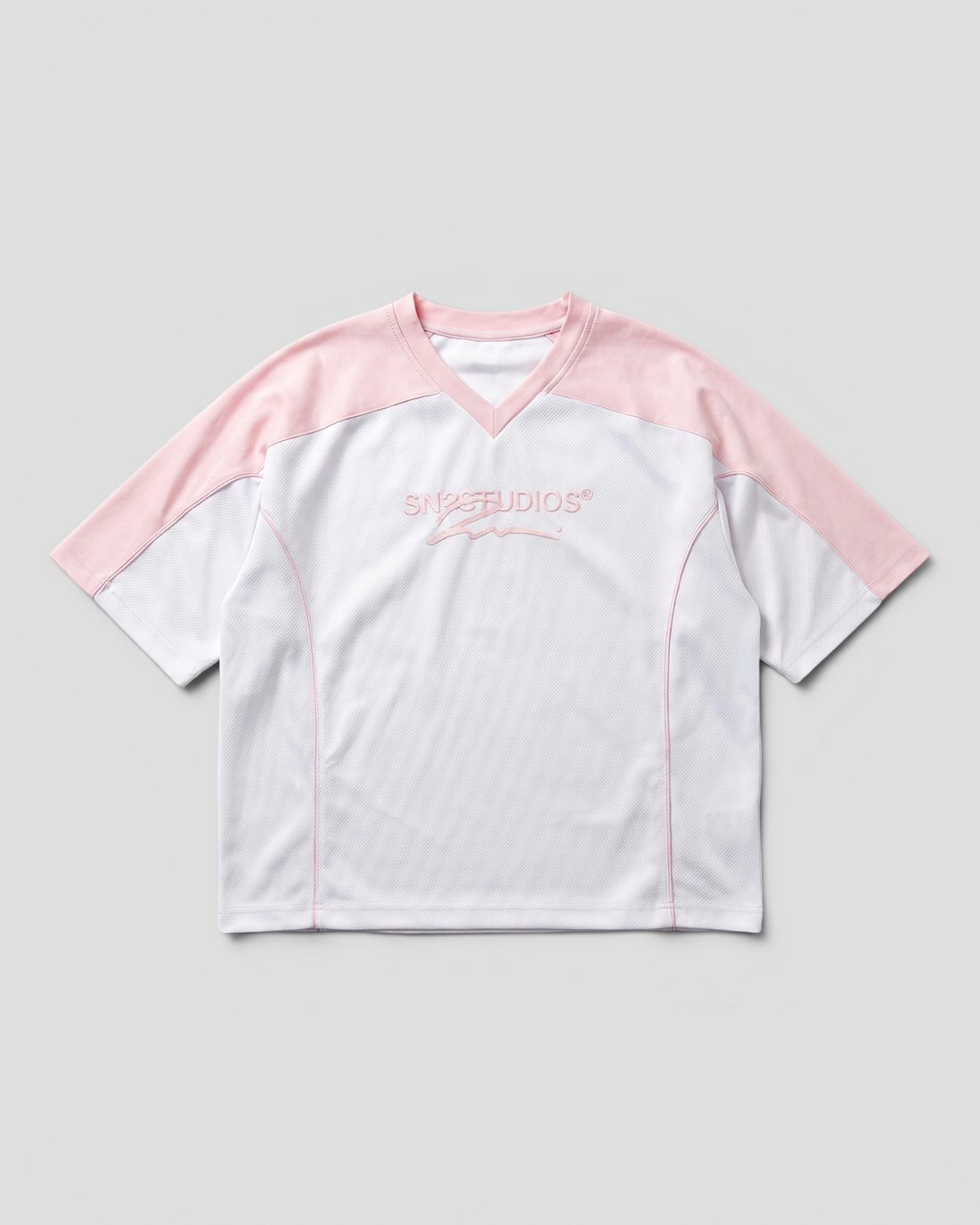 DEMENTE NUMERAL PINK AND WHITE JERSEY