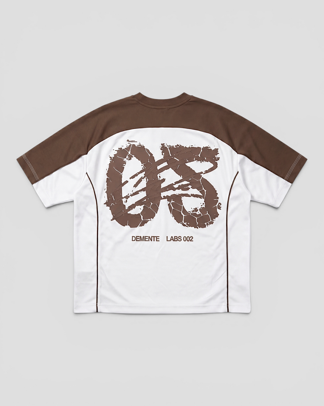 DEMENTE NUMERAL BROWN AND WHITE JERSEY