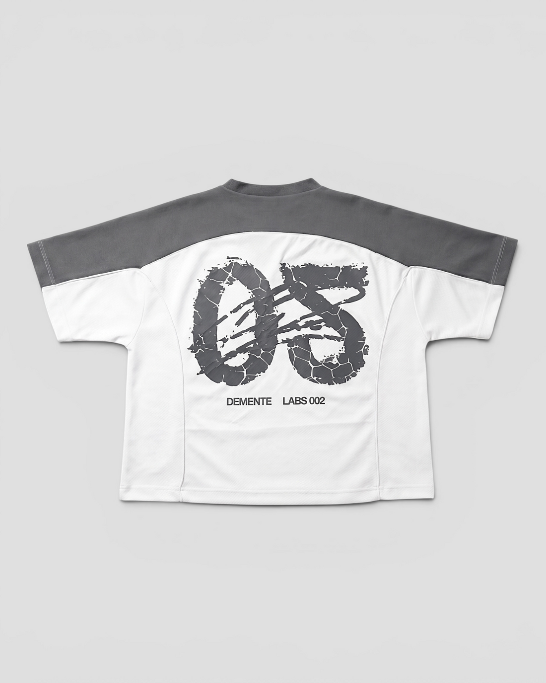 DEMENTE NUMERAL GREY AND WHITE JERSEY