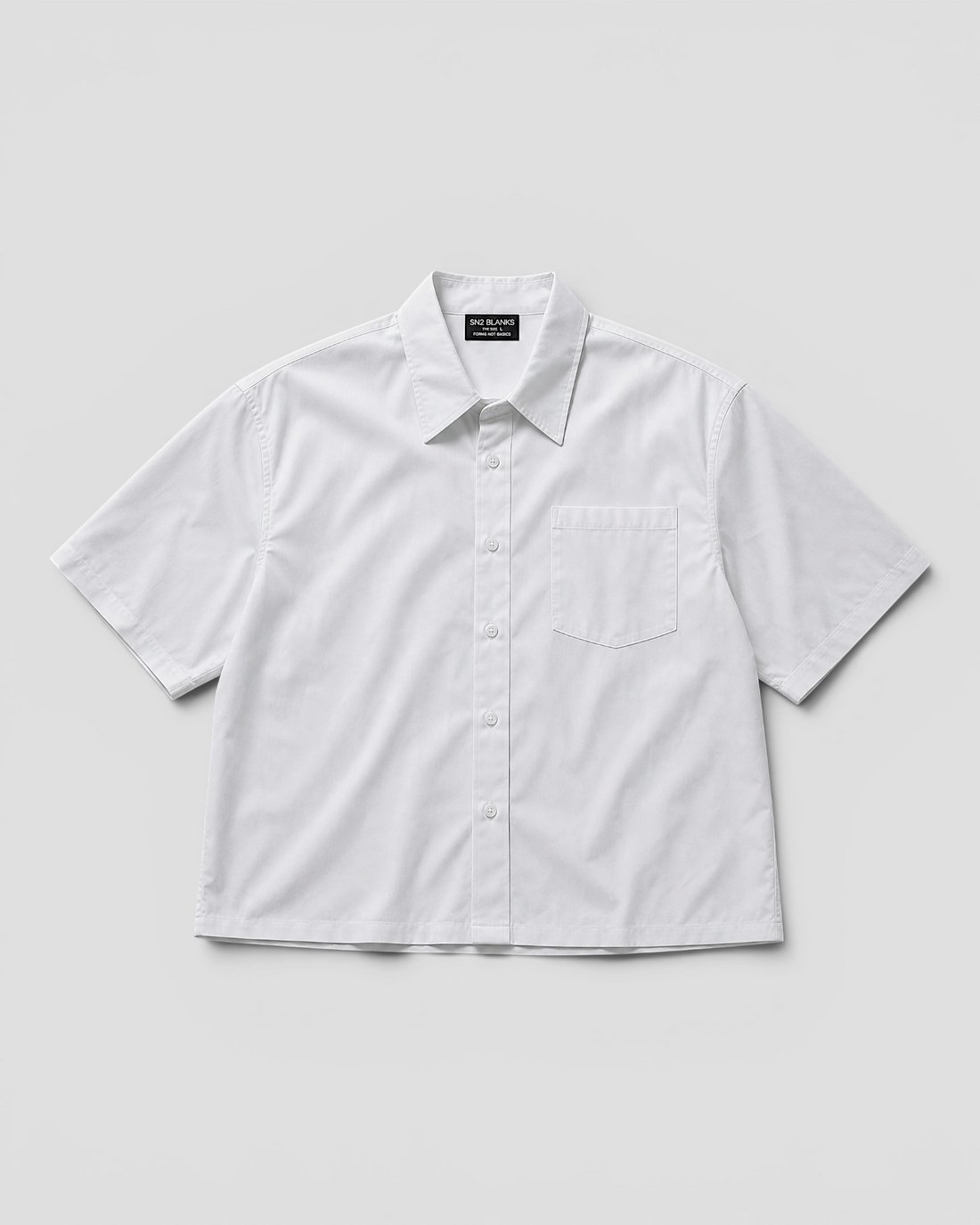 Nate Blank White Boxy Shirt