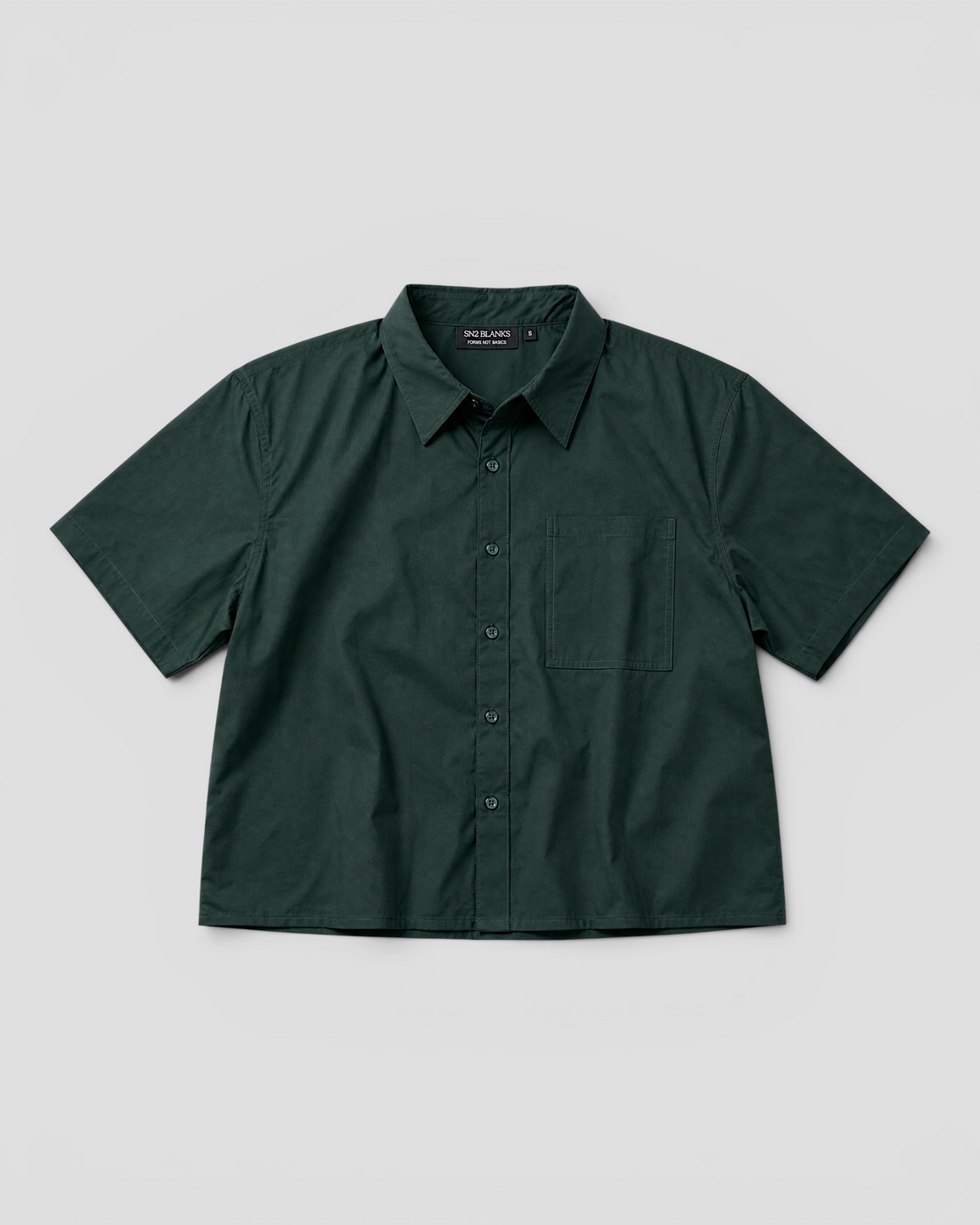 Nate Blank Green Boxy Shirt