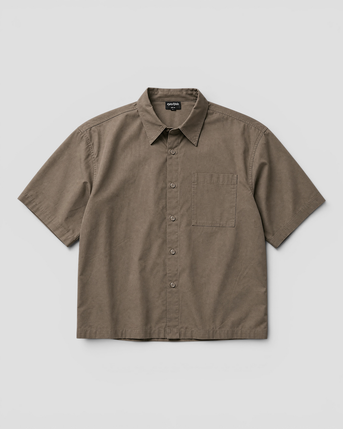 Nate Blank Brown Boxy Shirt