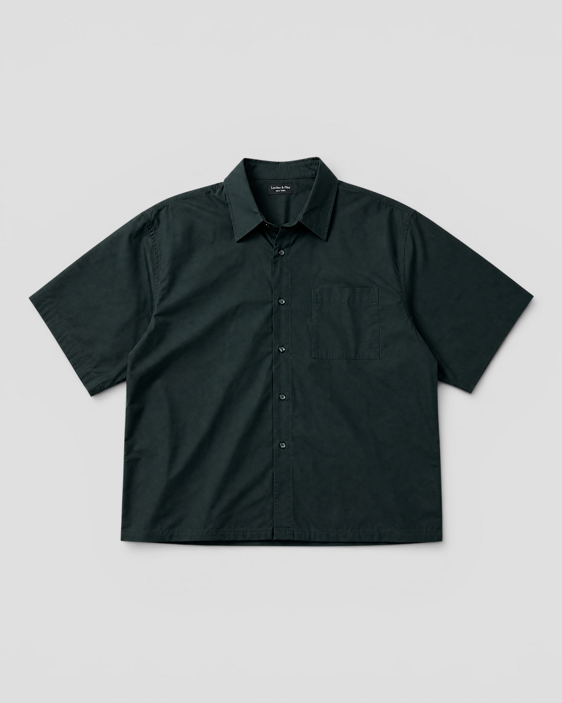 Nate Blank Dark Green Boxy Shirt