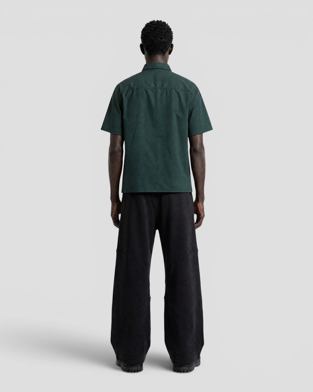 Nate Blank Green Boxy Shirt