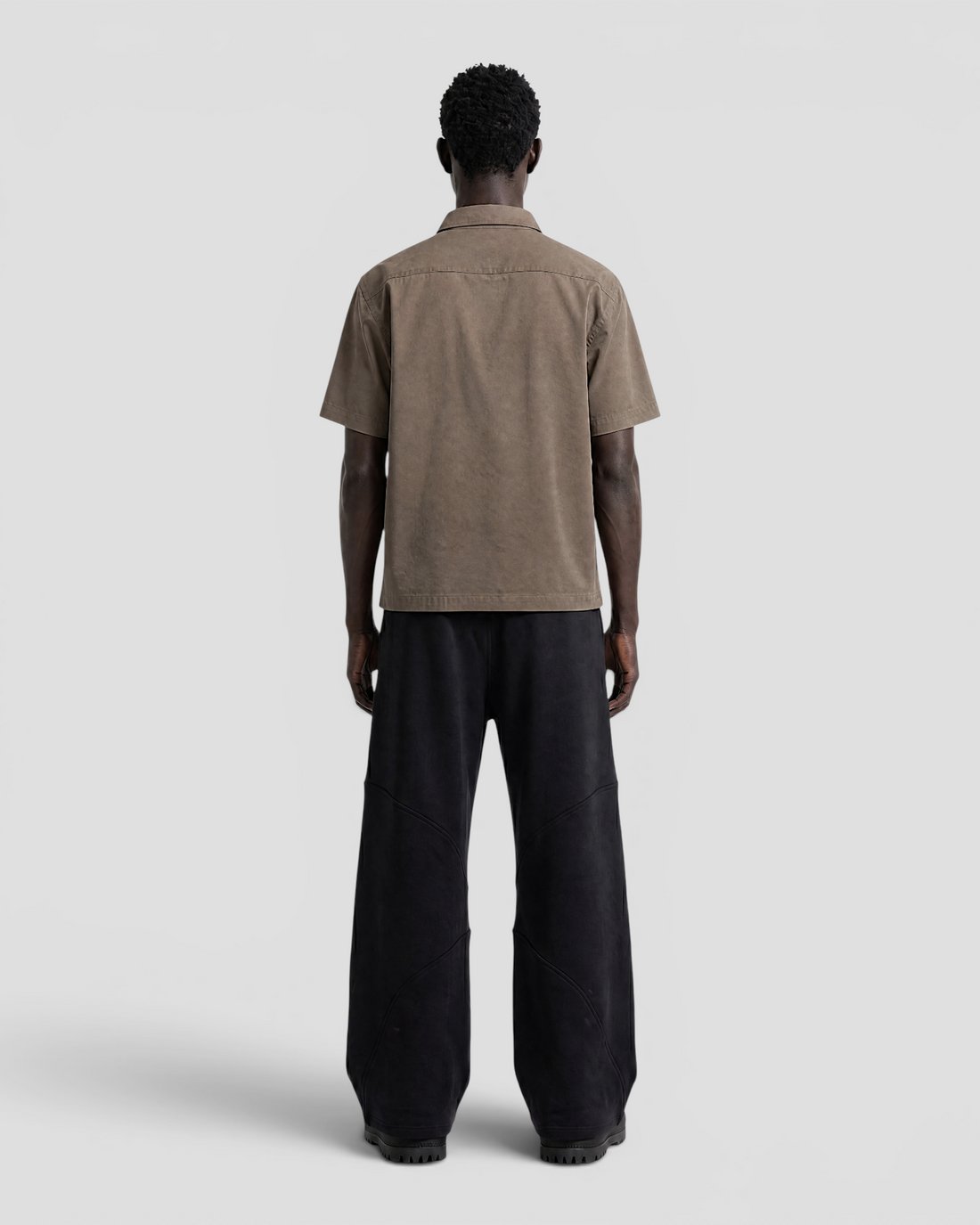 Nate Blank Brown Boxy Shirt