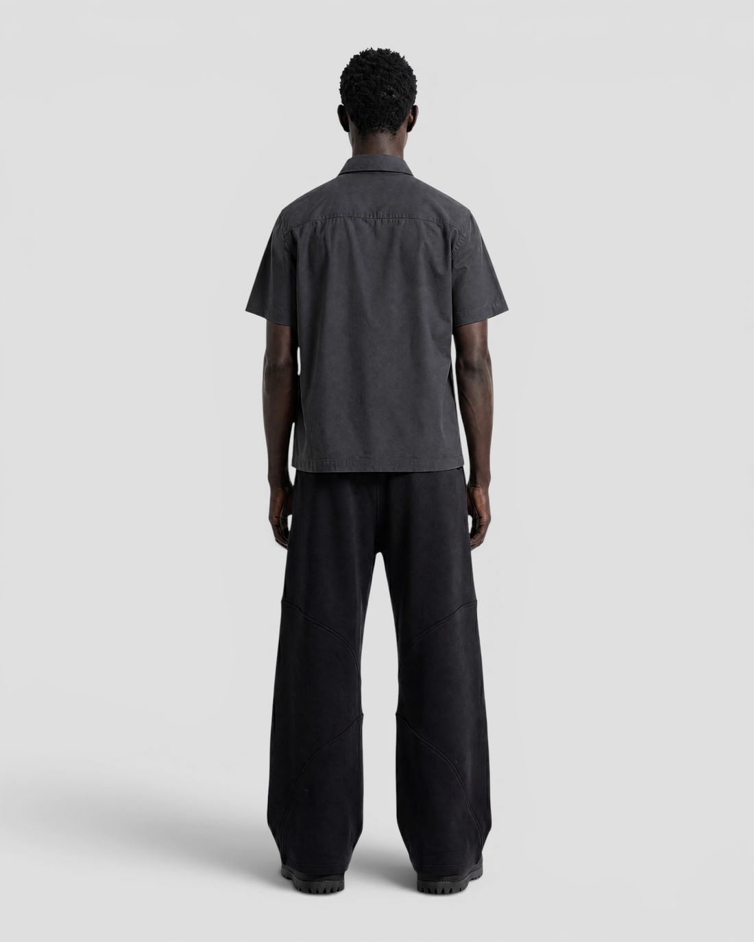 Nate Blank Grey Boxy Shirt