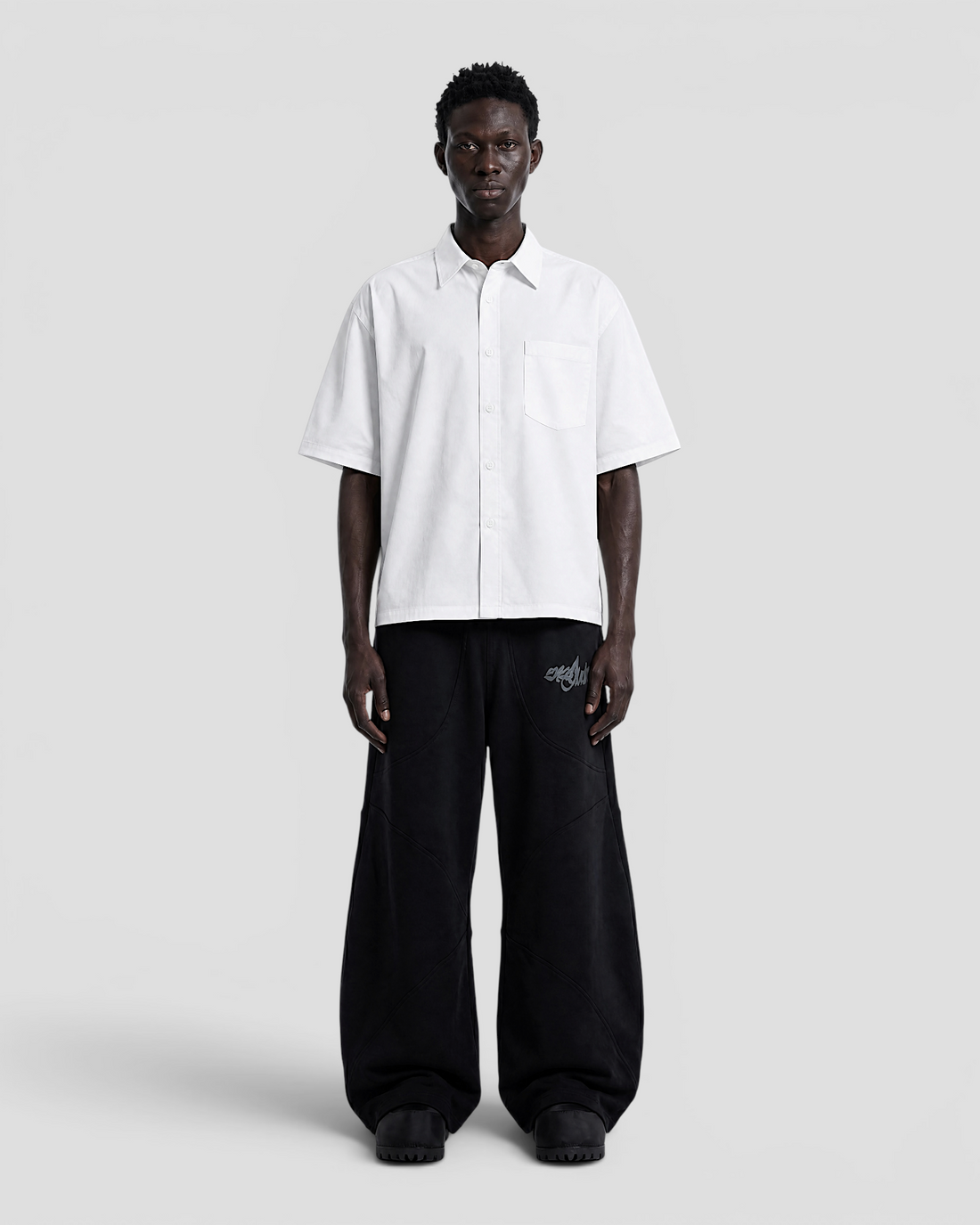 Nate Blank White Boxy Shirt