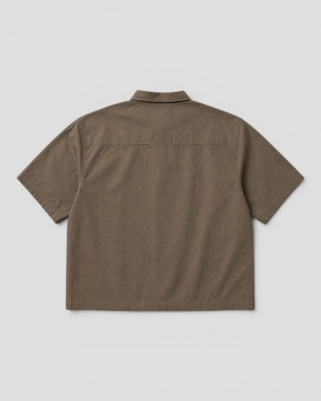 Nate Blank Brown Boxy Shirt
