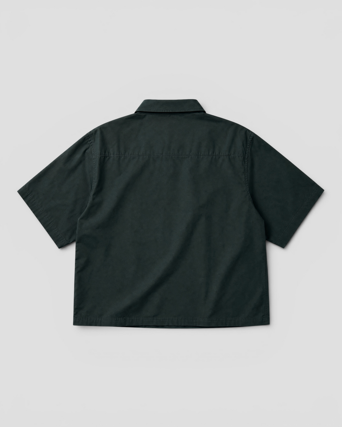 Nate Blank Dark Green Boxy Shirt