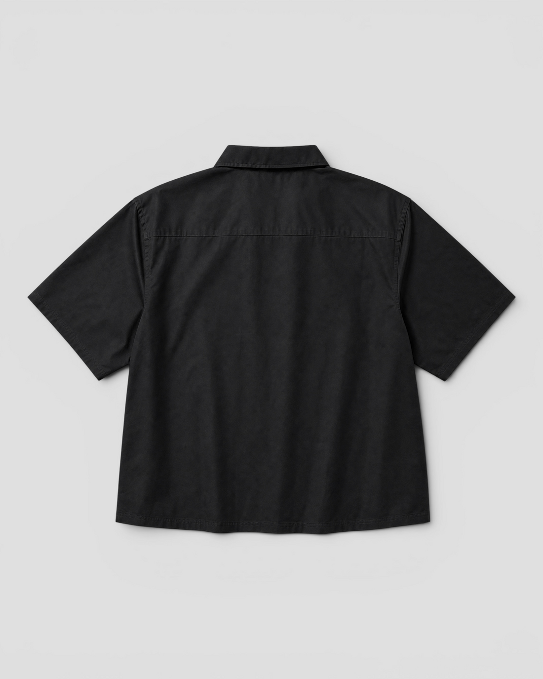 Nate Blank Black Boxy Shirt