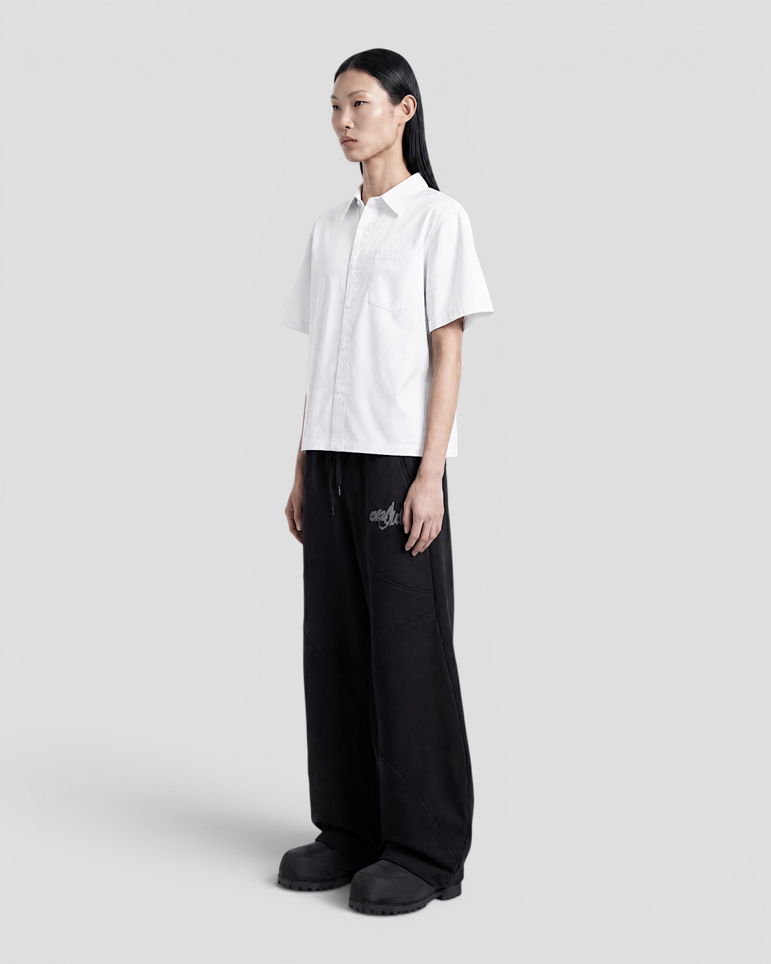 Nate Blank White Boxy Shirt