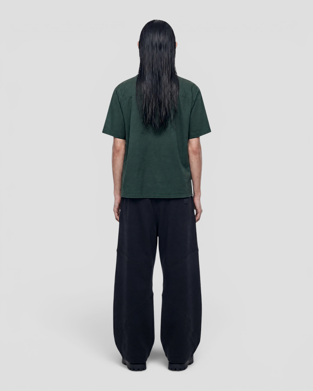 Nate Blank Green Boxy Shirt