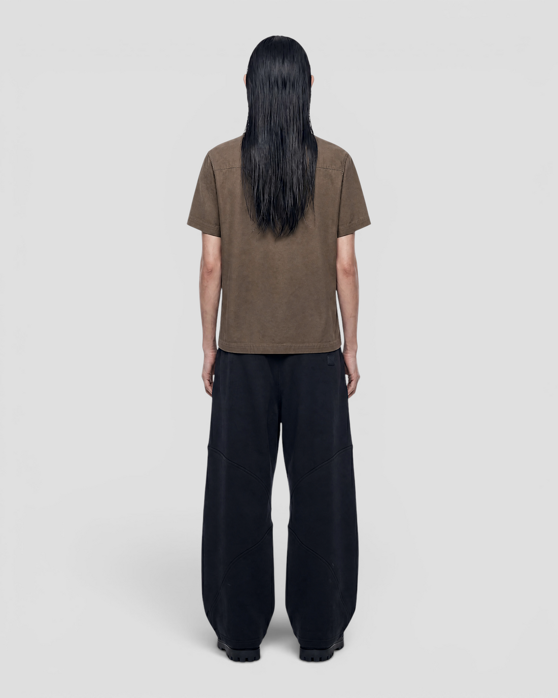 Nate Blank Brown Boxy Shirt