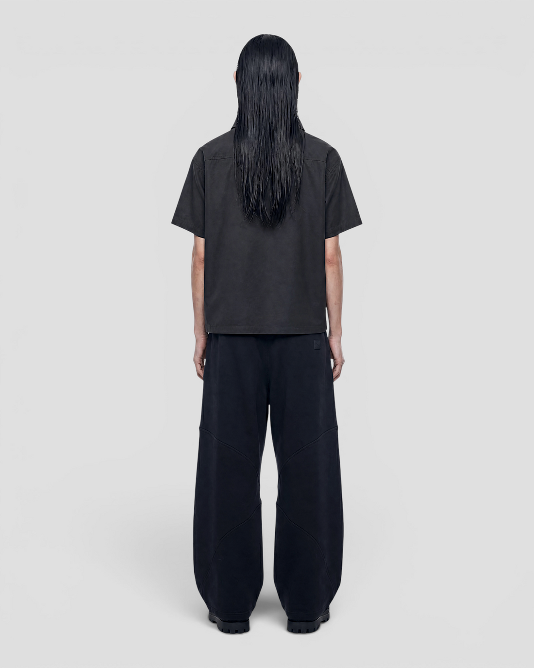 Nate Blank Grey Boxy Shirt