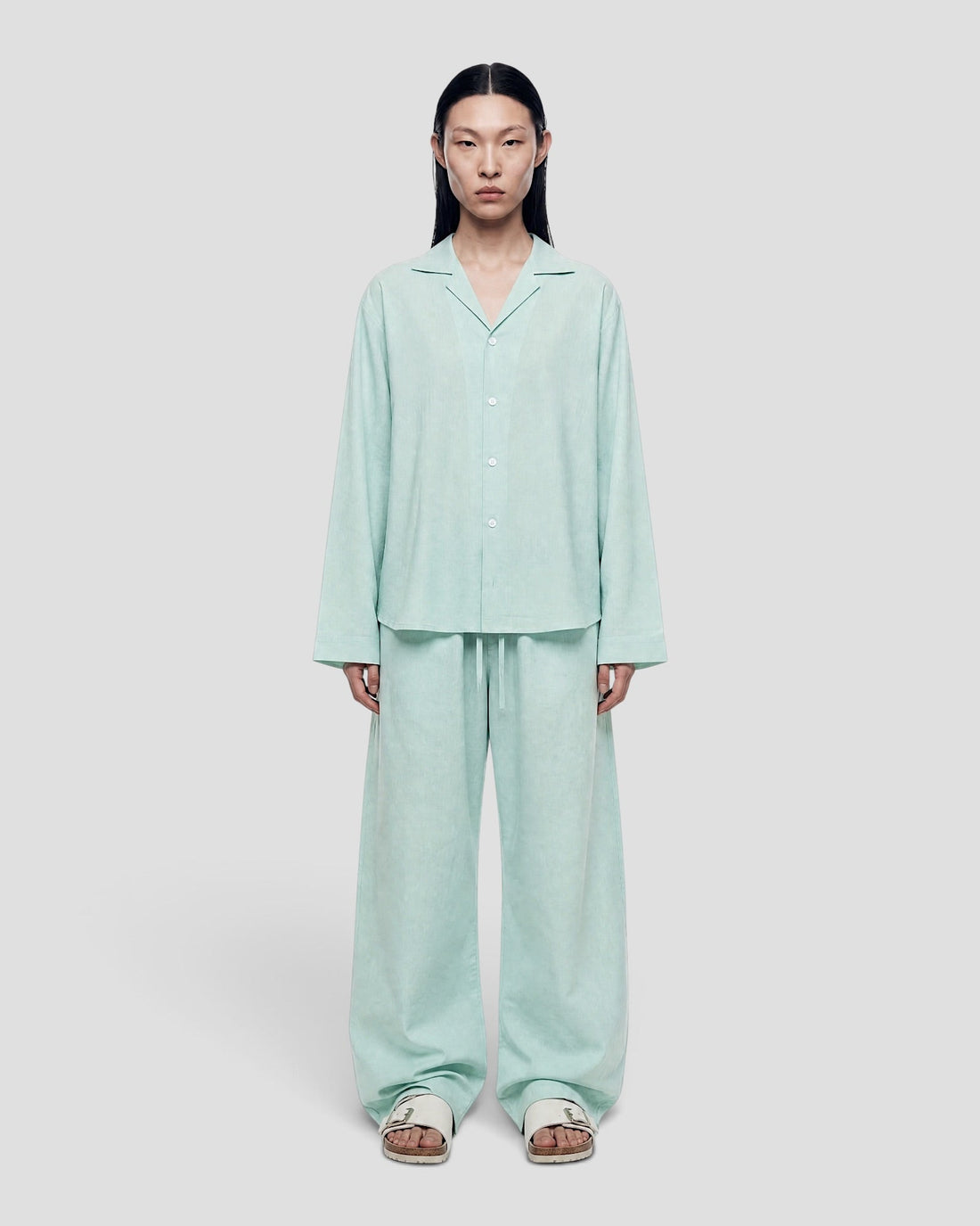 Costa Mint Blank Linen Pants