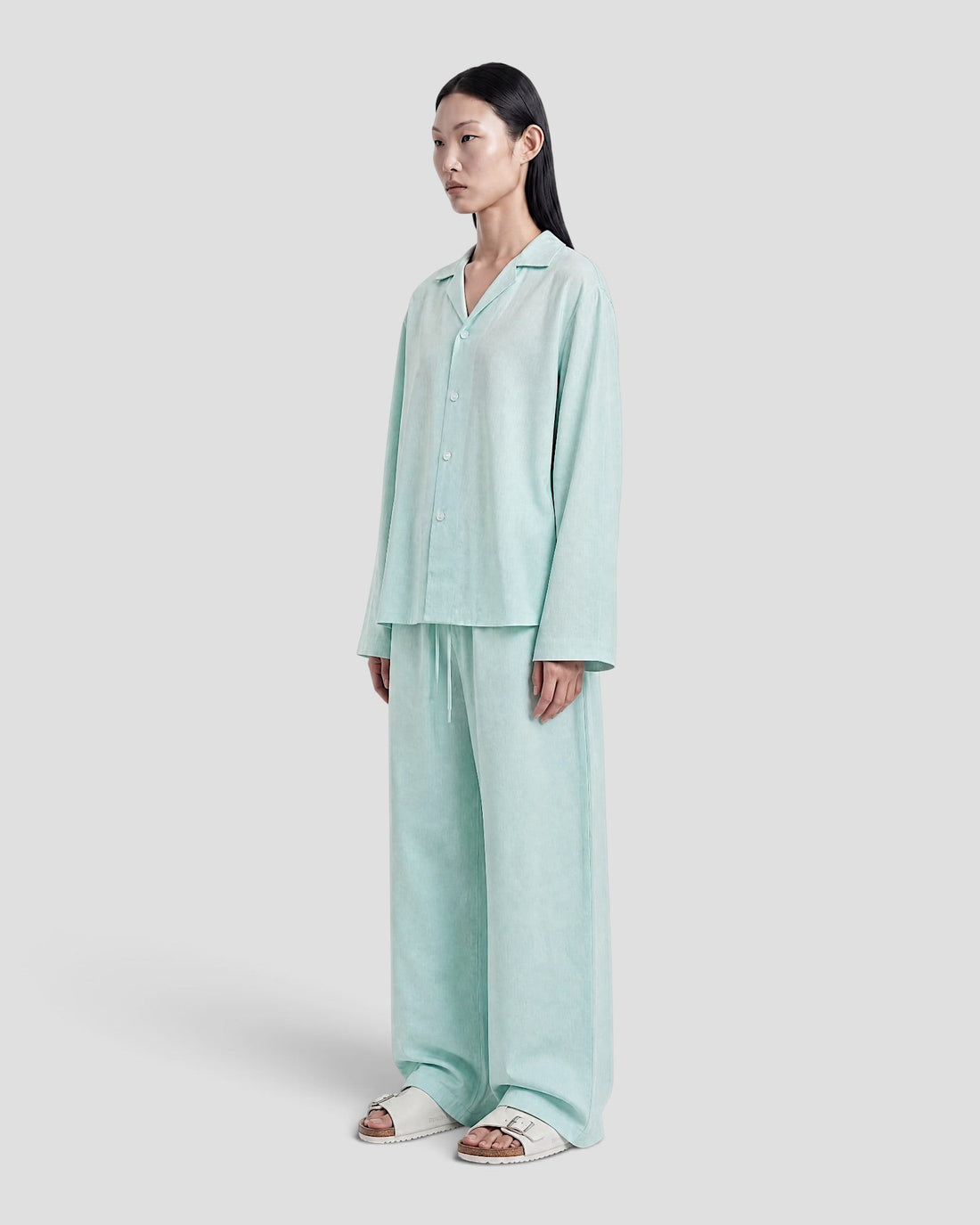 Costa Mint Blank Linen Pants