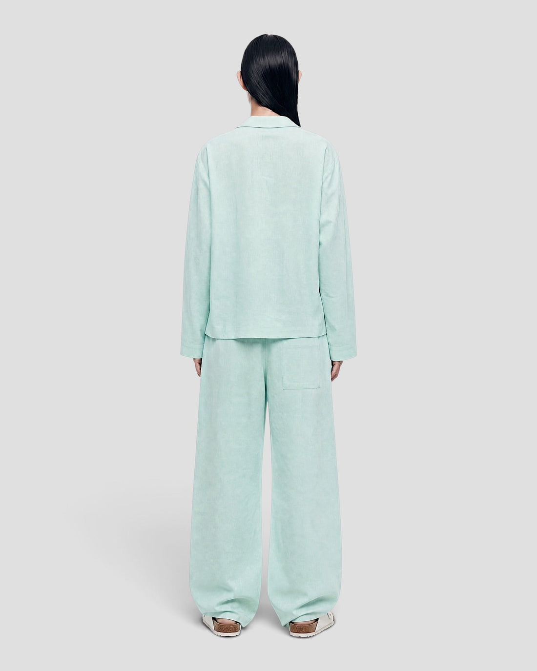 Costa Mint Blank Linen Pants